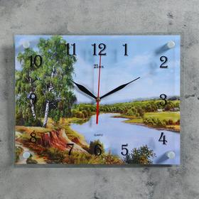 Часы настенные, серия: Природа, "Река и природа", 30х40  см, без выбора вариантов товара
