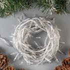 Гирлянда «Нить» 10 м с насадками «Игла», IP20, прозрачная нить, 100 LED, свечение синее, 8 режимов, 220 В 1080522