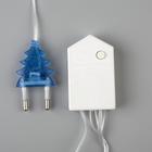 Гирлянда «Нить» 10 м с насадками «Игла», IP20, прозрачная нить, 100 LED, свечение синее, 8 режимов, 220 В 1080522