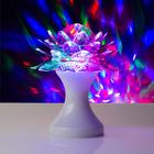 Световой прибор «Цветок» 12.5 см, свечение RGB, 220 В, белый - фото 8283370
