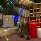 Гирлянда «Нить» 1.2 м, IP20, прозрачная нить, 12 LED, свечение мульти, фиксинг, 220 В 1080340