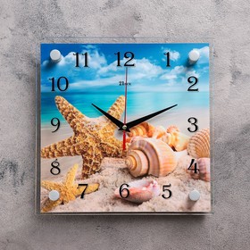Часы настенные, серия: Море, "Морская звезда", 25х25  см, микс в Донецке