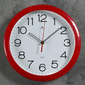 Часы настенные круглые "Классика", d=30 см, красные