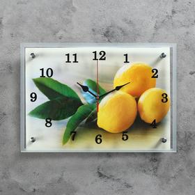Часы настенные, серия: Кухня, "Лимонный аромат", 25х35  см, микс