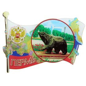 Магнит в форме флага «Пермь» в Донецке