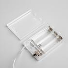 Гирлянда «Нить» 3 м с насадками «Сосульки 7.5 см», IP20, прозрачная нить, 20 LED, свечение мульти, AAх3 1080368