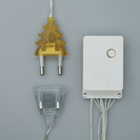 Гирлянда «Занавес» 1.5 × 1 м, IP20, прозрачная нить, 180 LED, свечение жёлтое, 8 режимов, 220 В 1080457