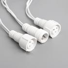 Гирлянда «Нить» 10 м, IP44, УМС, белая нить, 100 LED, свечение мульти, 220 В 1080031