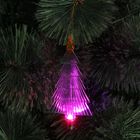 Подвеска световая "Ёлочка зелёная" (батарейки в комплекте), 10 см, 1 LED, RGB