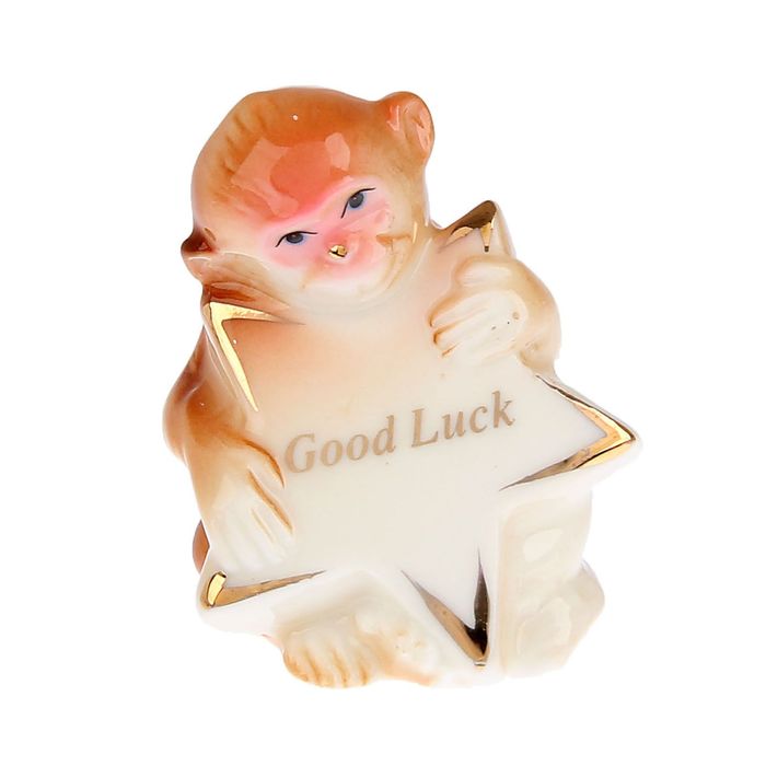 Сувенир &quot;Обезьянка Good Luck&quot; бежевая