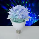 Lamp-projector "Crystal flower", d = 12.5 cm, the effect of a mirror ball, E27, 220V, RGB