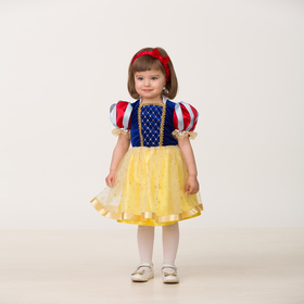 Карнавальный костюм «Принцесса Белоснежка», текстиль, размер 24, рост 86 см