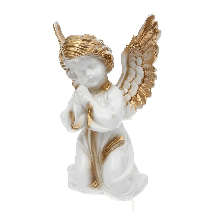 Статуэтка "Ангел с крыльями" белая