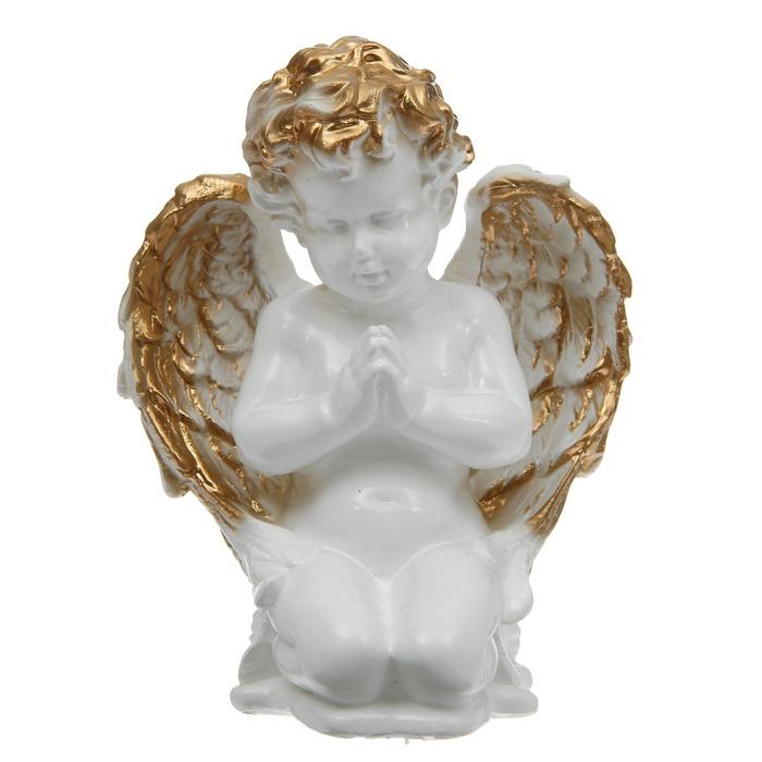 Статуэтка "Ангел молящийся на коленях" белая