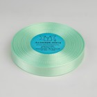 Лента атласная, 12 мм × 33 ± 2 м, цвет мятный №010 1183665