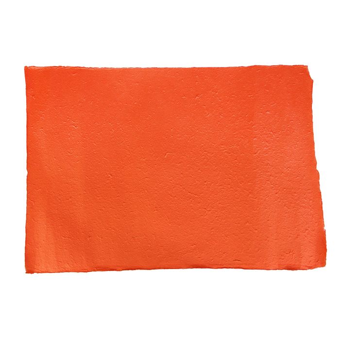 Бумага ручной работы, объемная, оранжевый, 50 х 80 см