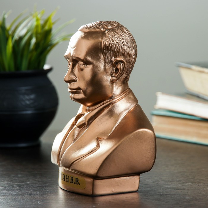 Бюст Путин средний бронза 16 см