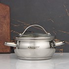 Кастрюля 1,6 л "Медея", 16 см, капсульное дно, стеклянная крышка Кастрюля 1,6 л "Медея", 16 см, капсульное дно, стеклянная крышка