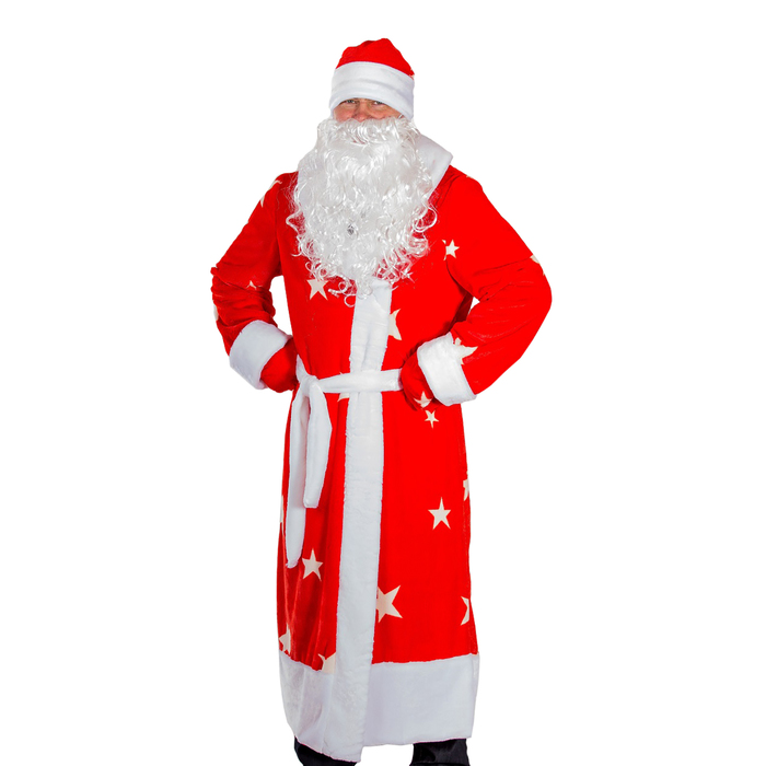 Карнавальный костюм "Дед Мороз", р-р 56, рост 170-180 см - фото 8284531