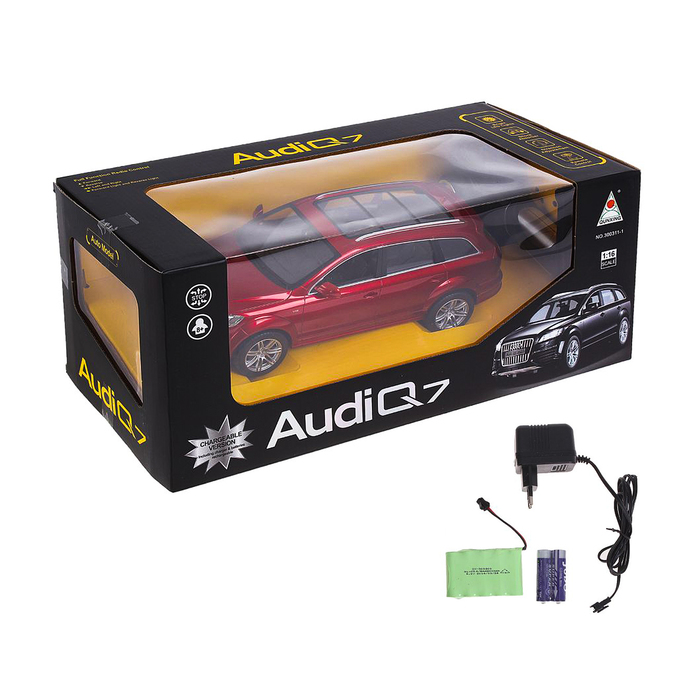 Машина радиоуправляемая "Audi Q7", с аккумулятором, масштаб 1:18, световые эффекты, МИКС