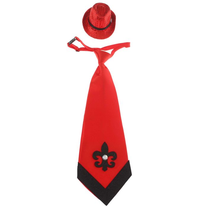 Карнавальный набор 2 предмета: шляпка, галстук, цвета МИКС