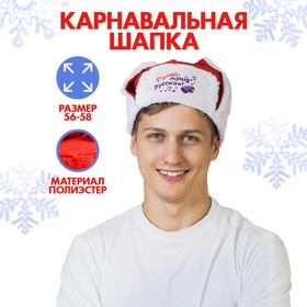 Карнавальная шапка-ушанка «Гуляй, душа русская!», р-р. 56-58 в Донецке