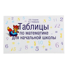 Таблицы по математике для начальной школы. Узорова О. В., Нефёдова Е. А.