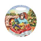Доска разделочная круглая "Будьте здоровы, живите богато!" символ года 2016 Доска разделочная круглая "Будьте здоровы, живите богато!" символ года 2016