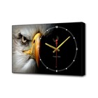 Часы-картина настенные, серия: Животные, "Орёл", 57 х 35 х 4 см - фото 111548
