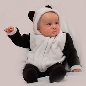 Детский карнавальный костюм "Малышка-панда": комбинезон, на 6-9 месяцев (рост 75 см)