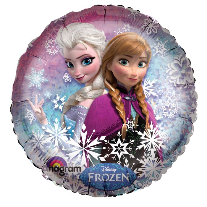 Шар фольгированный 18&quot; &quot;Frozen&quot;, круг, 18&quot;