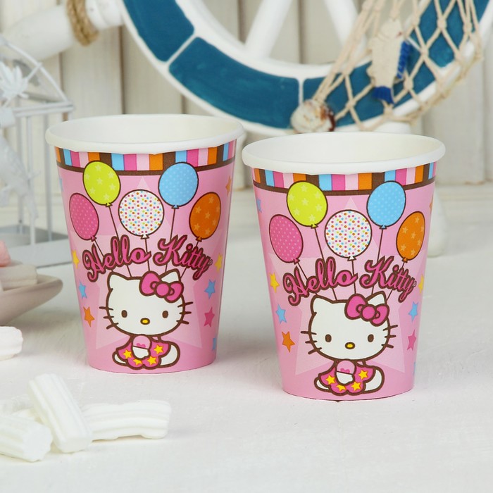 Набор стаканов Hello Kitty, 8 шт., 260 мл