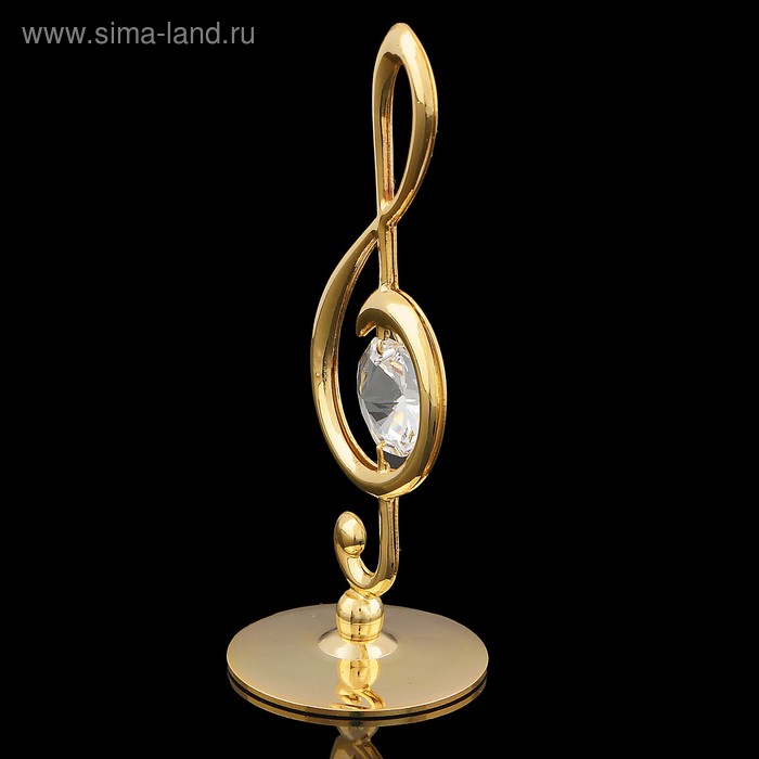 Сувенир «Скрипичный ключ», 3,2×3,2×8 см, с кристаллом Сваровски | vlarni-land