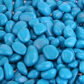 Soil for aquarium "Pebble color, blue" 800g FR 8-12 mm