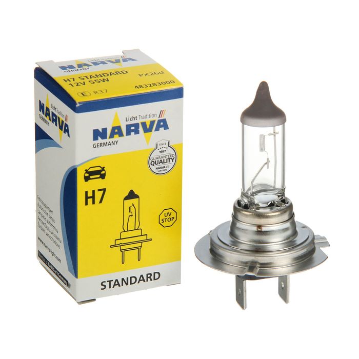 Лампа автомобильная Narva Standard, H7, 12 В, 55 Вт