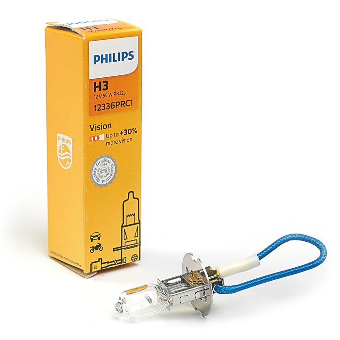 Лампа автомобильная H3 12V- 55W Philips Vision Premium