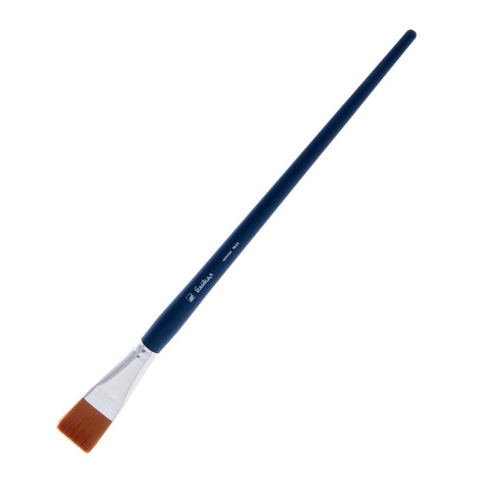 Кисть Синтетика Плоская Байкал нейлон №24 b-24мм L-28мм (удлиненная ручка)