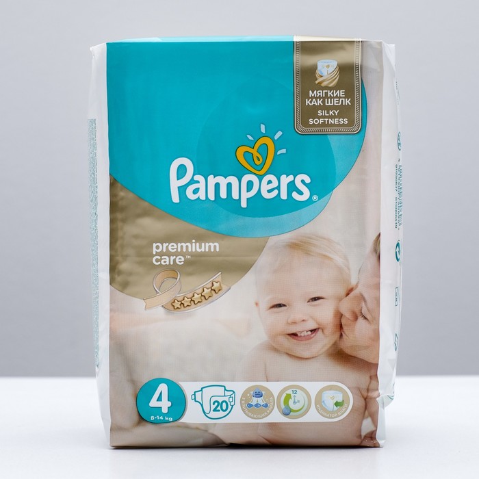 Подгузники Pampers Premium Care, Maxi 4 (8-14 кг), 20 шт.