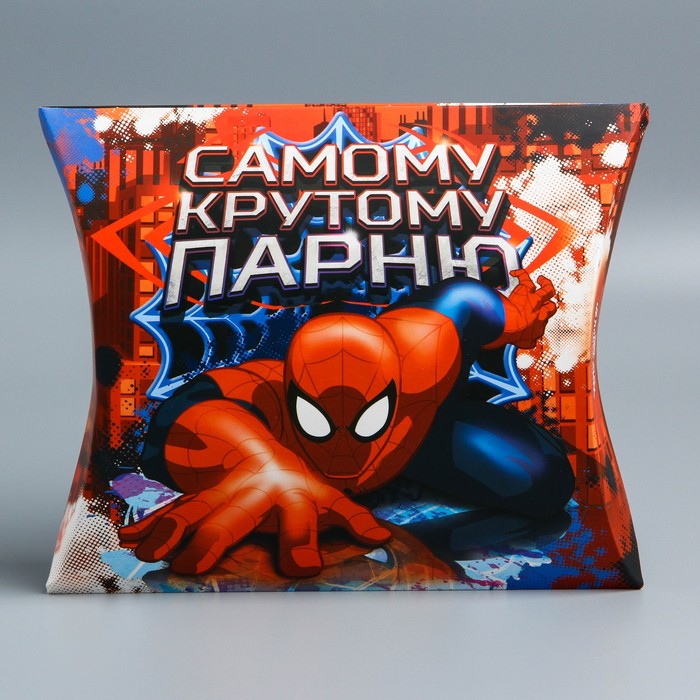 Коробка сборная фигурная &quot;Самому крутому парню&quot;, Человек-Паук, 19 х 18 см