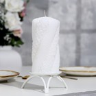Candle wedding "merger in the roses" 15cm white. Home