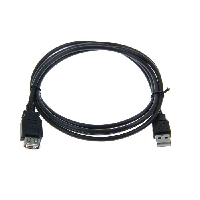 Кабель-удлинитель Smartbuy USB Am-Af, 1.8 м, черный, пакет