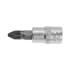 Головка с битой ТУНДРА, под квадрат 1/4", PZ2, CrV 1123588 Головка с битой ТУНДРА, под квадрат 1/4", PZ2, CrV 1123588