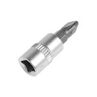 Головка с битой ТУНДРА, под квадрат 1/4", PZ2, CrV 1123588 Головка с битой ТУНДРА, под квадрат 1/4", PZ2, CrV 1123588