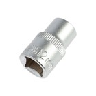 Головка торцевая шестигранная ТУНДРА, под квадрат 1/2", 12 мм, CrV 1123550 Головка торцевая шестигранная ТУНДРА, под квадрат 1/2", 12 мм, CrV 1123550