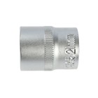 Головка торцевая шестигранная ТУНДРА, под квадрат 1/2", 21 мм, CrV 1123559 Головка торцевая шестигранная ТУНДРА, под квадрат 1/2", 21 мм, CrV 1123559
