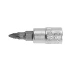 Головка с битой ТУНДРА, под квадрат 1/4", PZ1, CrV 1123587 Головка с битой ТУНДРА, под квадрат 1/4", PZ1, CrV 1123587