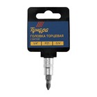 Головка с битой ТУНДРА, под квадрат 1/4", PZ1, CrV 1123587 Головка с битой ТУНДРА, под квадрат 1/4", PZ1, CrV 1123587
