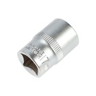 Головка торцевая шестигранная ТУНДРА, под квадрат 1/2", 17 мм, CrV 1123555 Головка торцевая шестигранная ТУНДРА, под квадрат 1/2", 17 мм, CrV 1123555