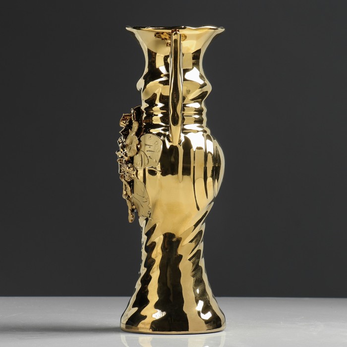 Золотая ваза настольная. Вазы настольные в стиле золото. Ваза настольная мини золото. Купить вазу производителя