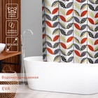 Штора для ванной 180×180 см "Листочки", EVA Штора для ванной 180×180 см "Листочки", EVA